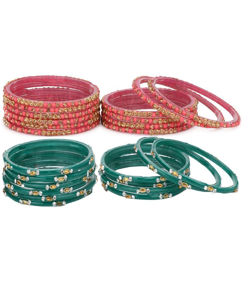     			Somil Multicolor Bangle Set ( Pack of 24 )