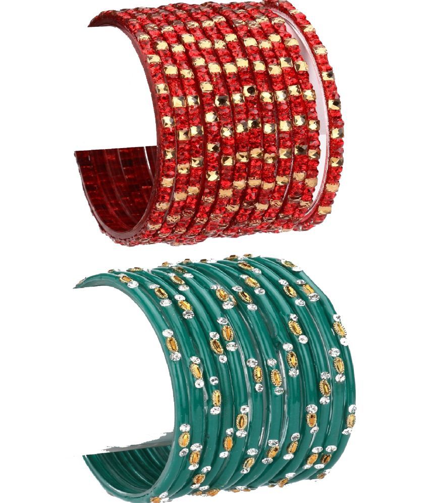     			Somil Multicolor Bangle Set ( Pack of 24 )