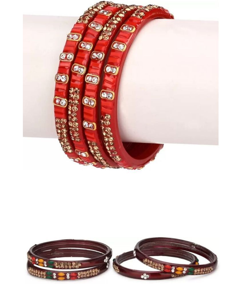     			Somil RED Kada ( Pack of 8 )