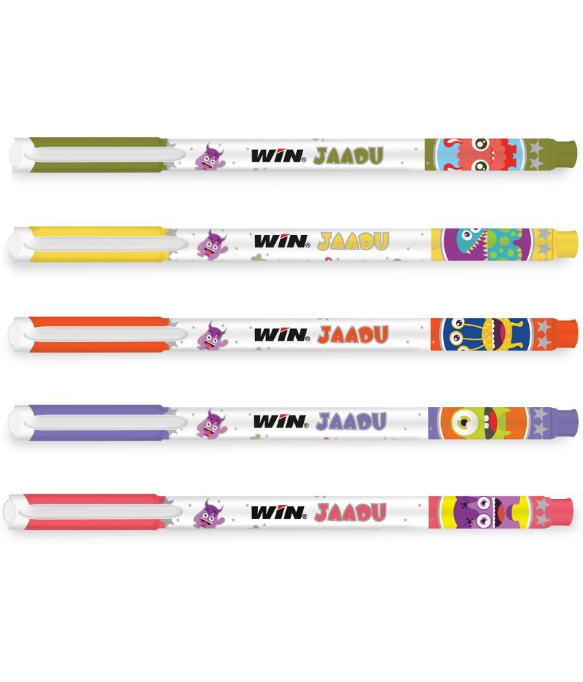     			Win Jaadu 40Pcs Blue Ink|Fragrance Ink|Perfect Writing|Cute Designed|Budget Friendly Ball Pen (Pack of 40, Blue)