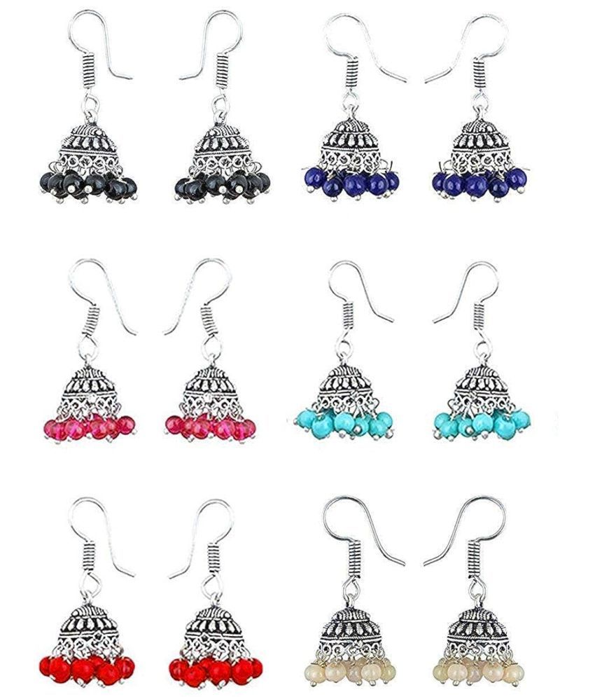     			YOUBELLA Multicolor Danglers Earrings ( Pack of 1 )