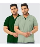 TAB91 Cotton Regular Fit Solid Half Sleeves Men's T-Shirt - Grey ( Pack of 2 )