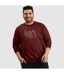 TAB91 Fleece Round Neck Men's Sweatshirt - Red ( Pack of 1 )