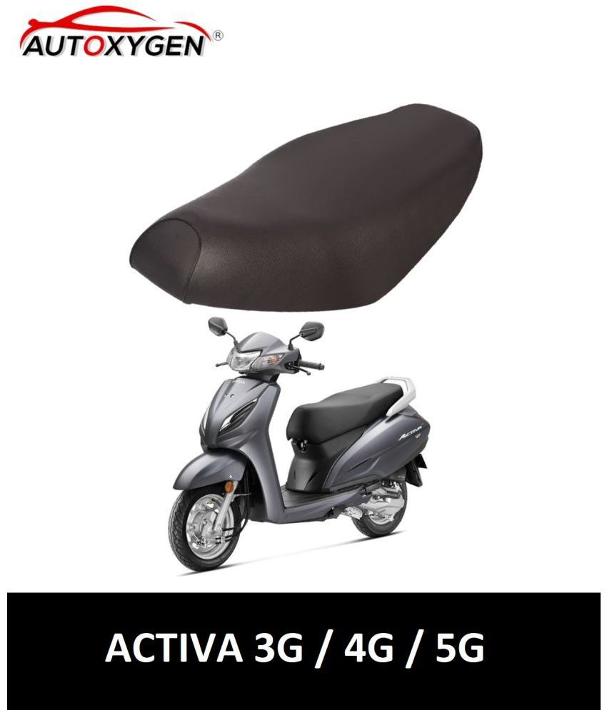    			Autoxygen Scooter/Scooty Removable & Washable PU Leather Waterproof Seat Cover Accessories For Honda Activa/Activa 3G/Activa 4G/ Activa 5G (Black)