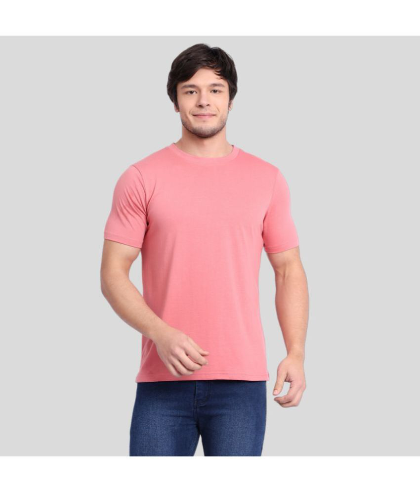     			Betrost 100% Cotton Regular Fit Solid Half Sleeves Men's T-Shirt - Pink ( Pack of 1 )