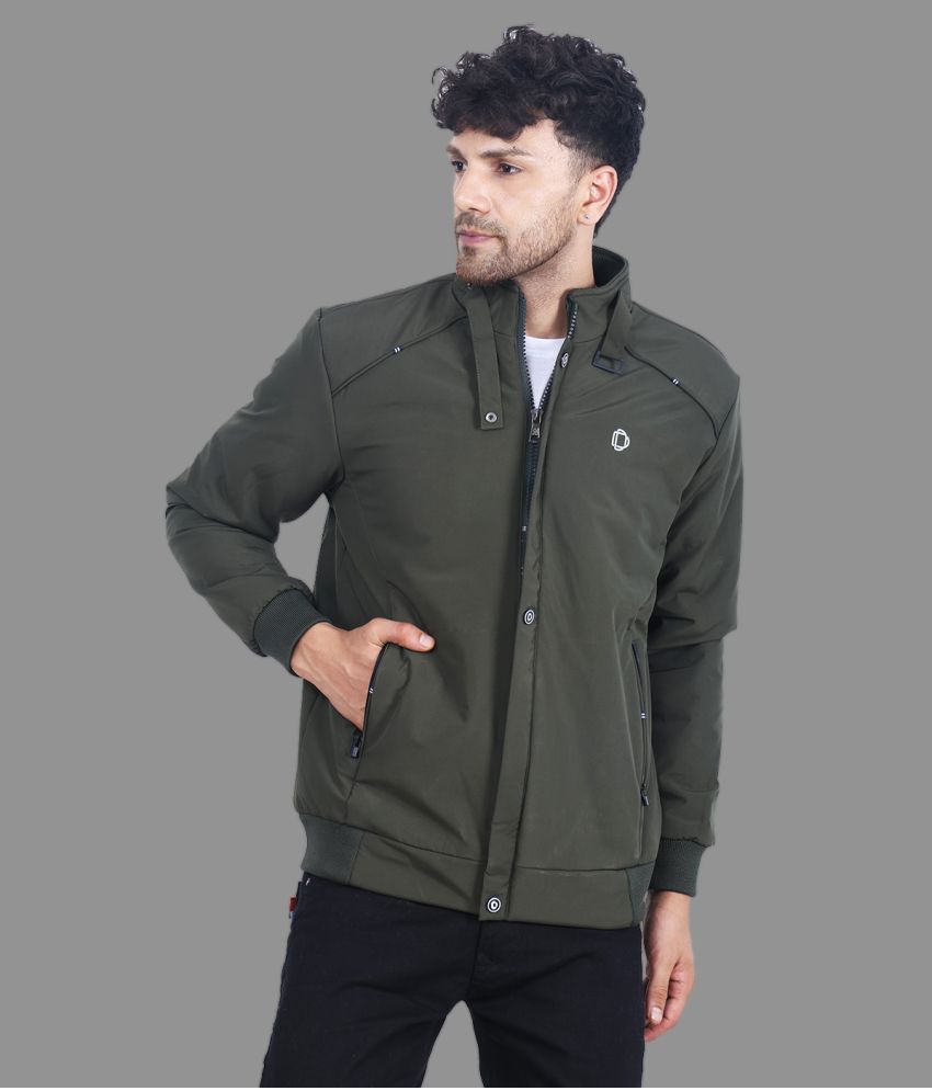     			Dollar Polyester Men's Casual Jacket - Green ( Pack of 1 )
