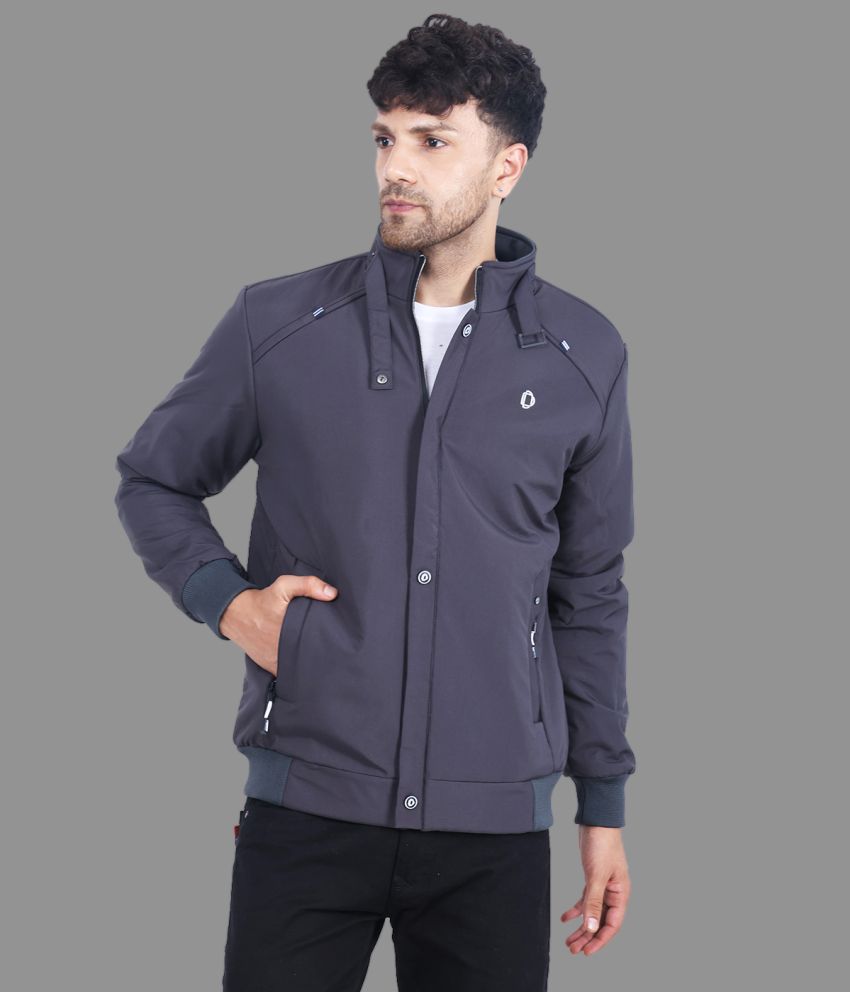     			Dollar Polyester Men's Casual Jacket - Grey ( Pack of 1 )