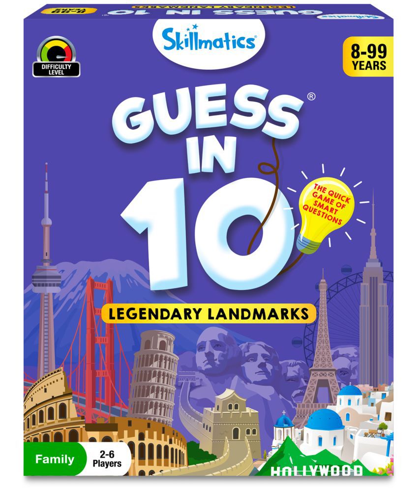     			Skillmatics Card Game - Guess in 10 Legendary Landmarks, Educational Travel Toys for Boys, Girls, and Kids Who Love Board Games, Geography and History, Gifts for Ages 8, 9, 10 and Up