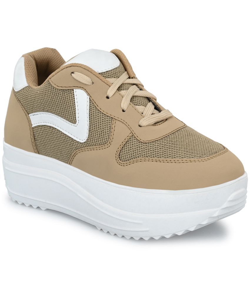     			El Paso Beige Women's Sneakers