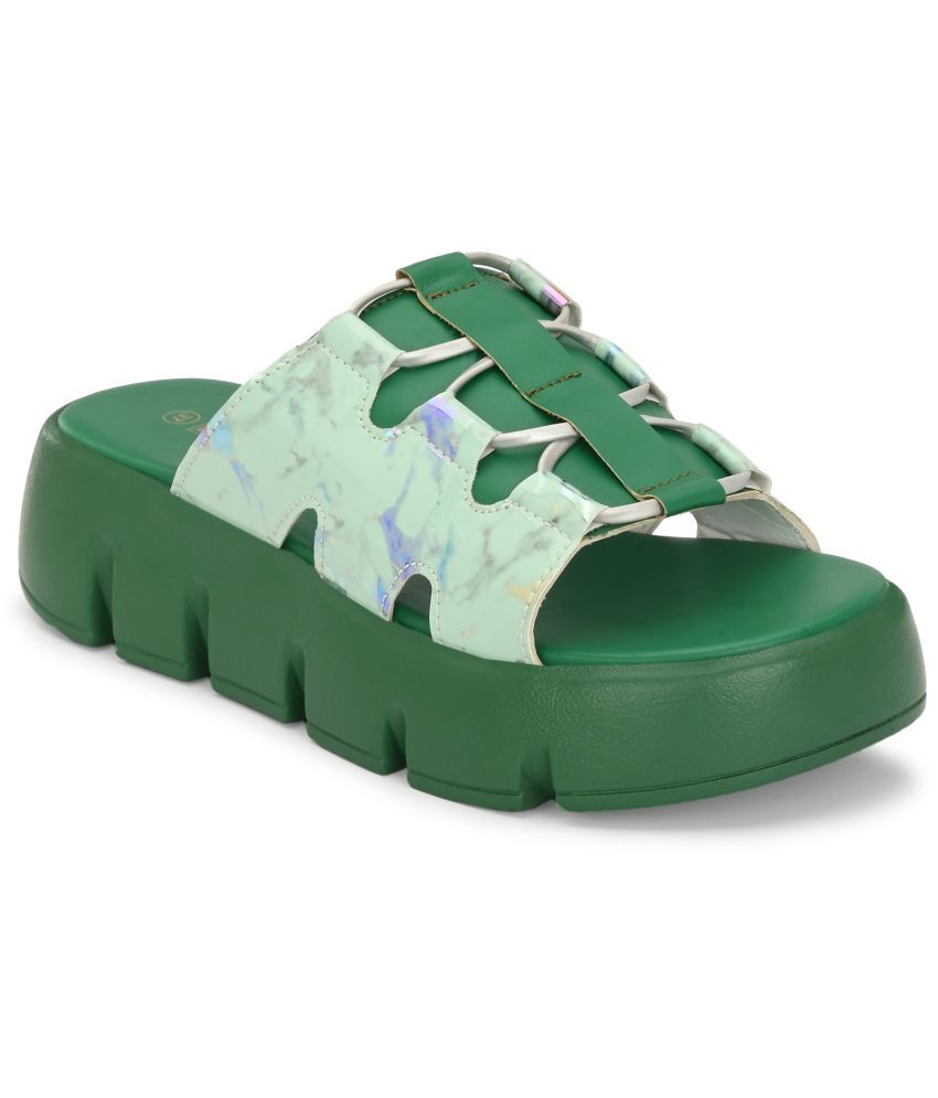     			El Paso Green Women's Flats