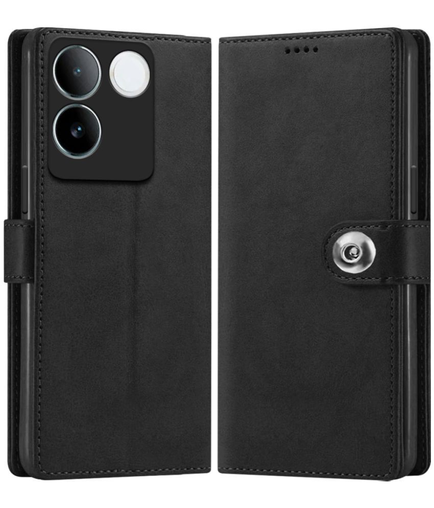     			Fashionury Black Flip Cover Leather Compatible For Vivo T2 Pro 5G ( Pack of 1 )