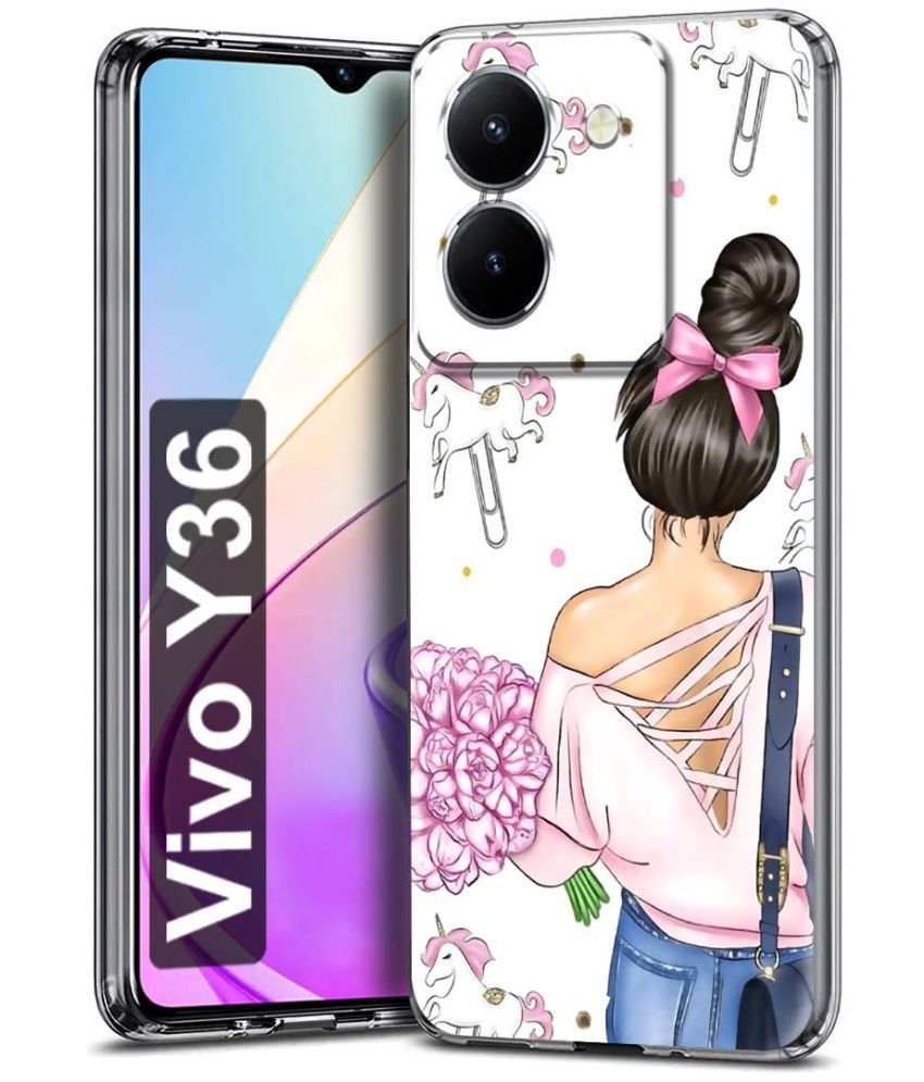     			Fashionury Multicolor Printed Back Cover Silicon Compatible For Vivo Y36 ( Pack of 1 )