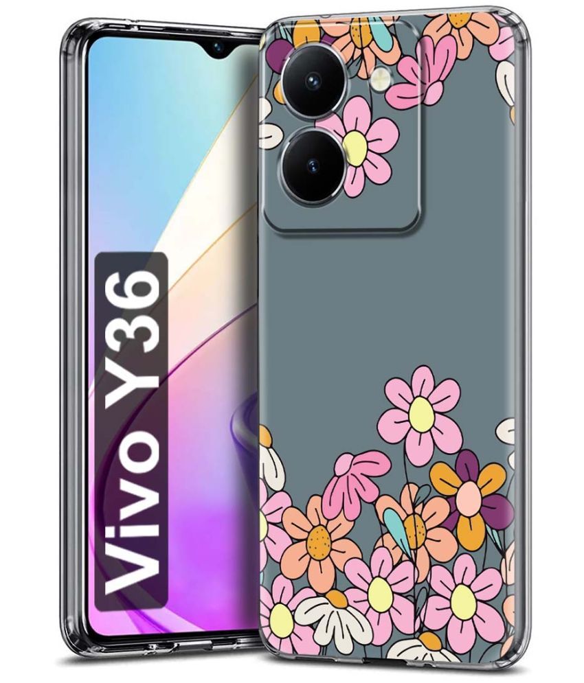     			Fashionury Multicolor Printed Back Cover Silicon Compatible For Vivo Y36 ( Pack of 1 )