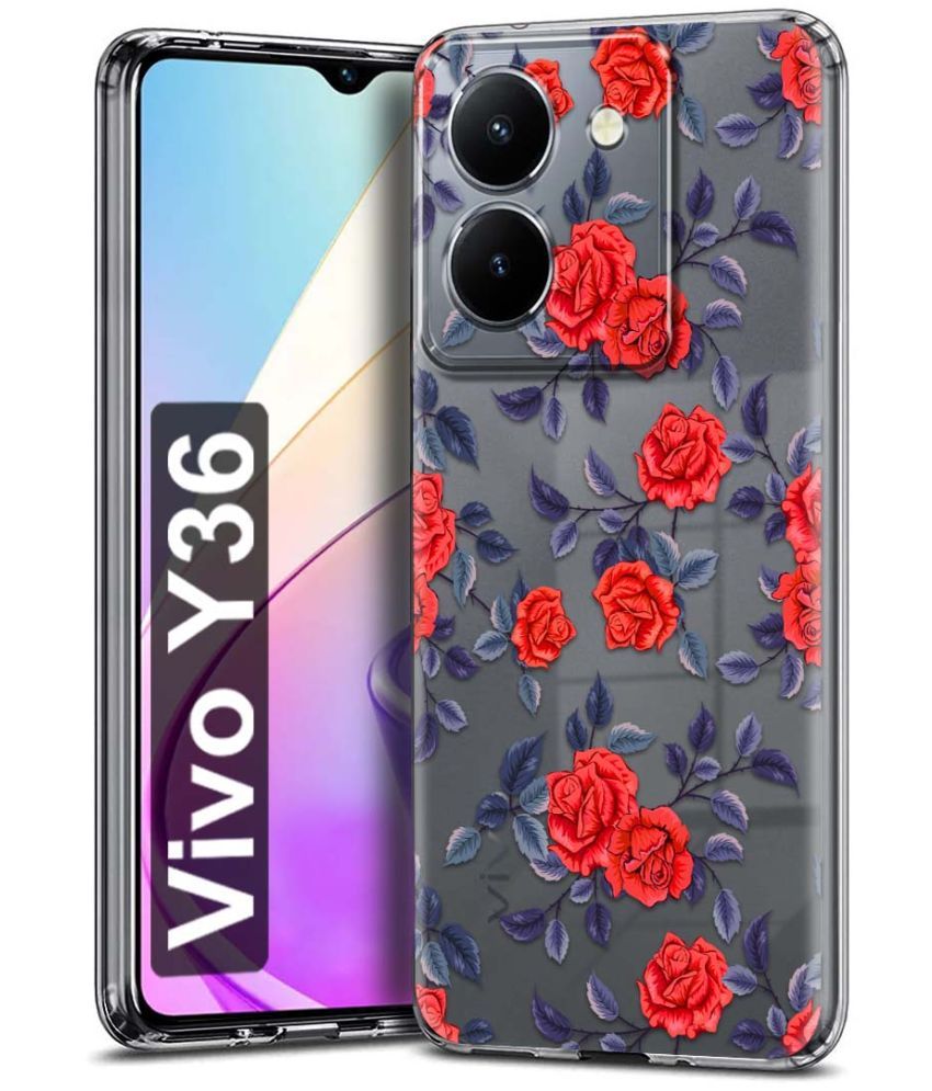     			Fashionury Multicolor Printed Back Cover Silicon Compatible For Vivo Y36 ( Pack of 1 )