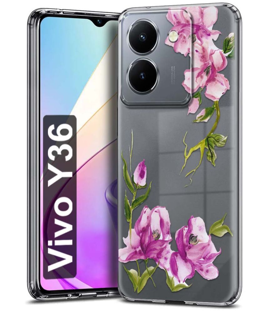     			Fashionury Multicolor Printed Back Cover Silicon Compatible For Vivo Y36 ( Pack of 1 )