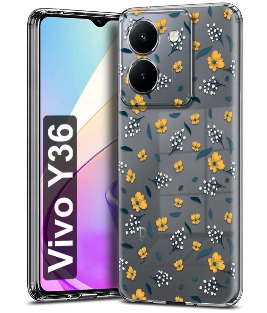     			Fashionury Multicolor Printed Back Cover Silicon Compatible For Vivo Y36 ( Pack of 1 )