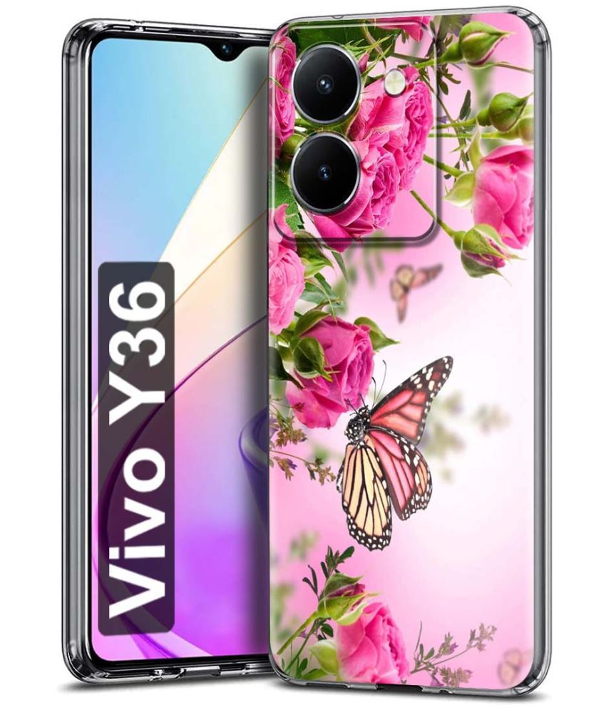     			Fashionury Multicolor Printed Back Cover Silicon Compatible For Vivo Y36 ( Pack of 1 )