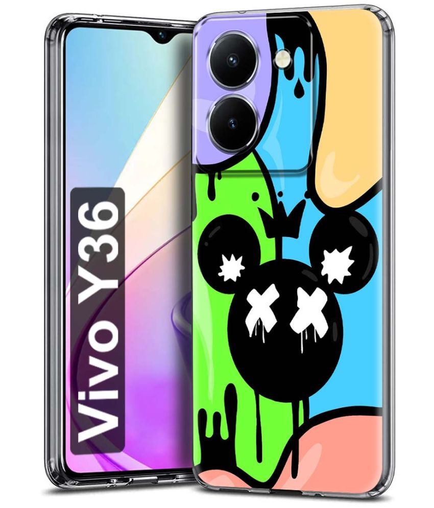     			Fashionury Multicolor Printed Back Cover Silicon Compatible For Vivo Y36 ( Pack of 1 )