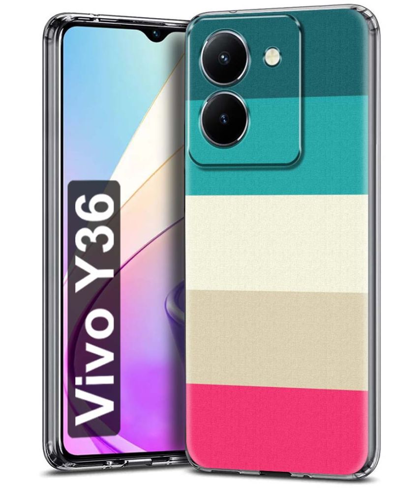     			Fashionury Multicolor Printed Back Cover Silicon Compatible For Vivo Y36 ( Pack of 1 )