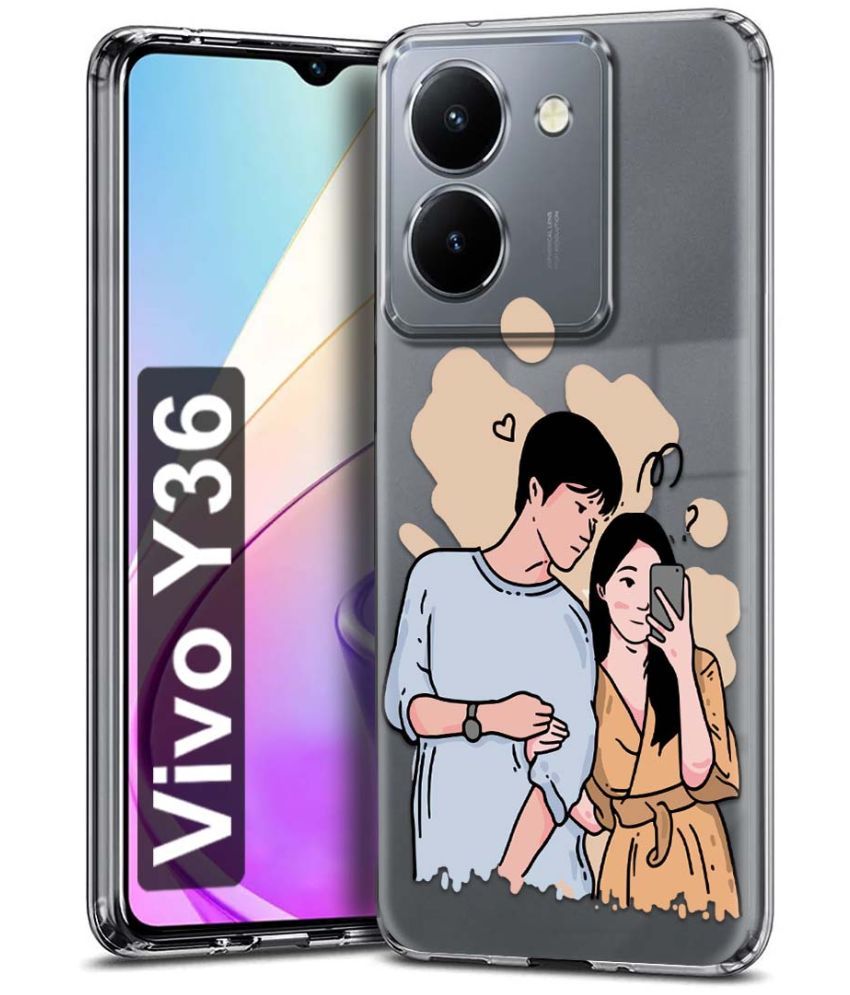     			Fashionury Multicolor Printed Back Cover Silicon Compatible For Vivo Y36 ( Pack of 1 )