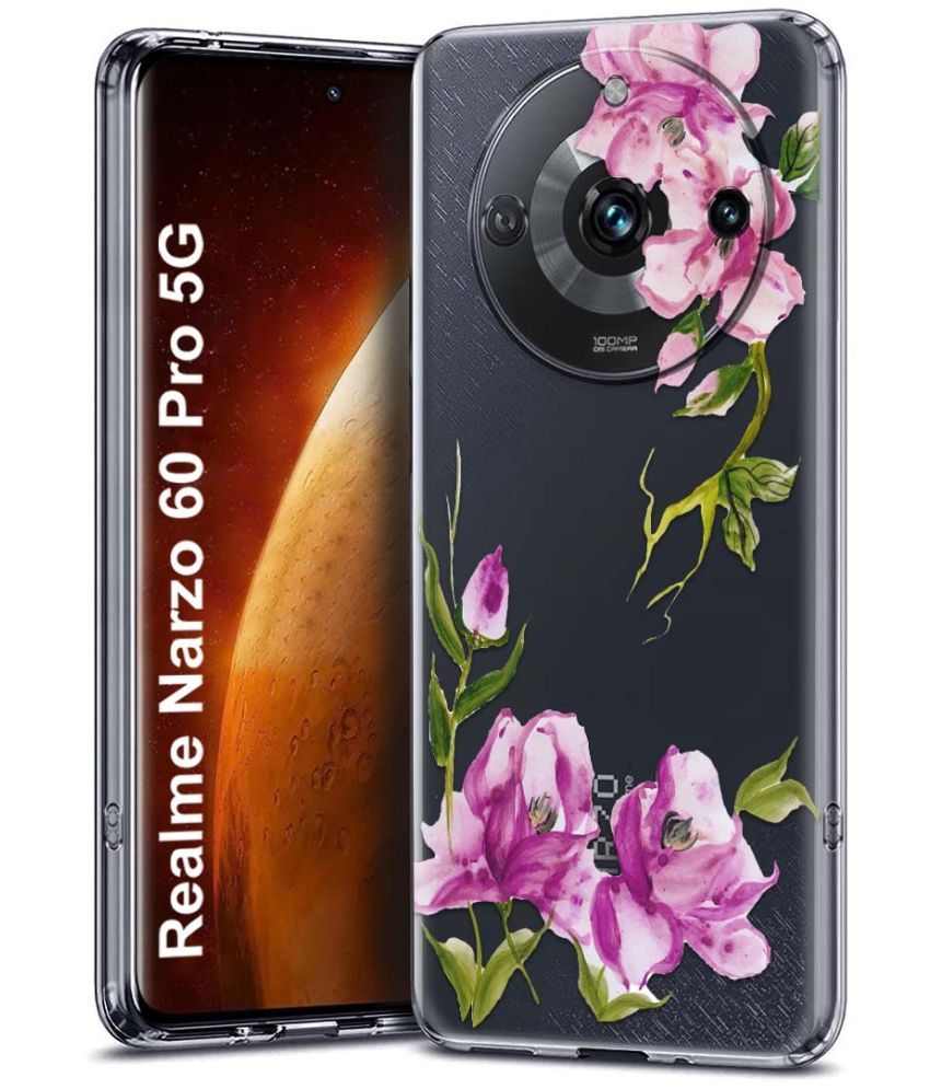     			Fashionury Multicolor Printed Back Cover Silicon Compatible For Realme narzo 60 pro ( Pack of 1 )