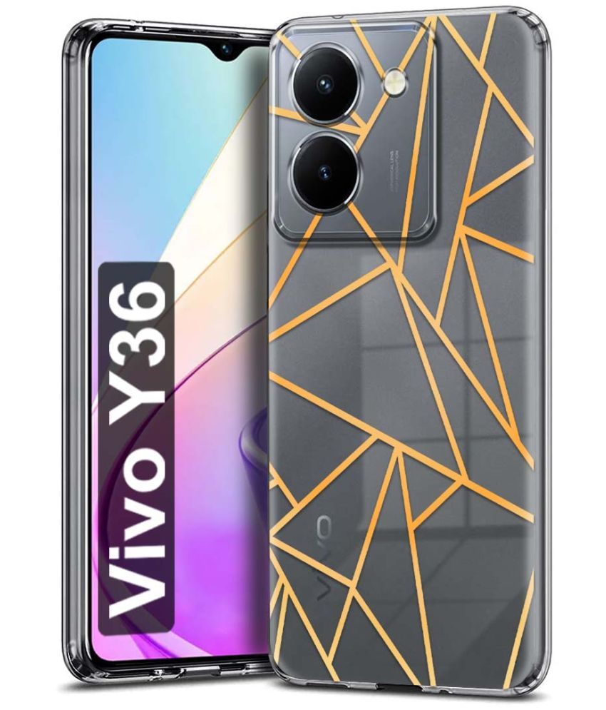     			Fashionury Multicolor Printed Back Cover Silicon Compatible For Vivo Y36 ( Pack of 1 )