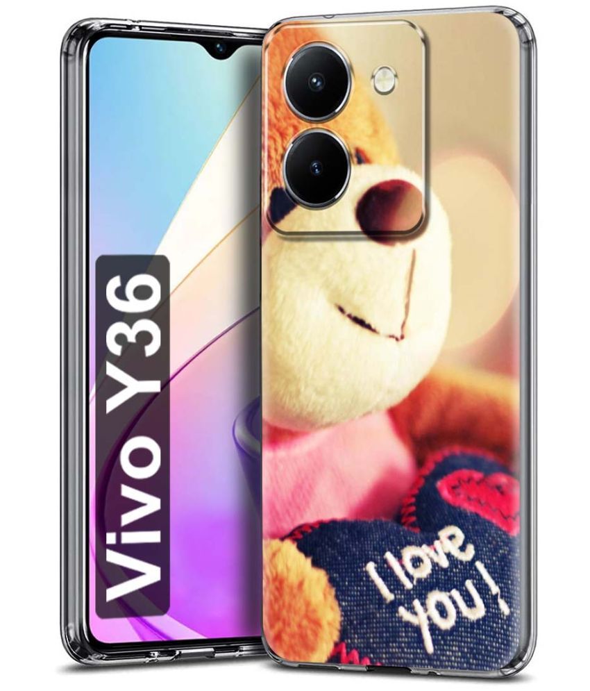     			Fashionury Multicolor Printed Back Cover Silicon Compatible For Vivo Y36 ( Pack of 1 )