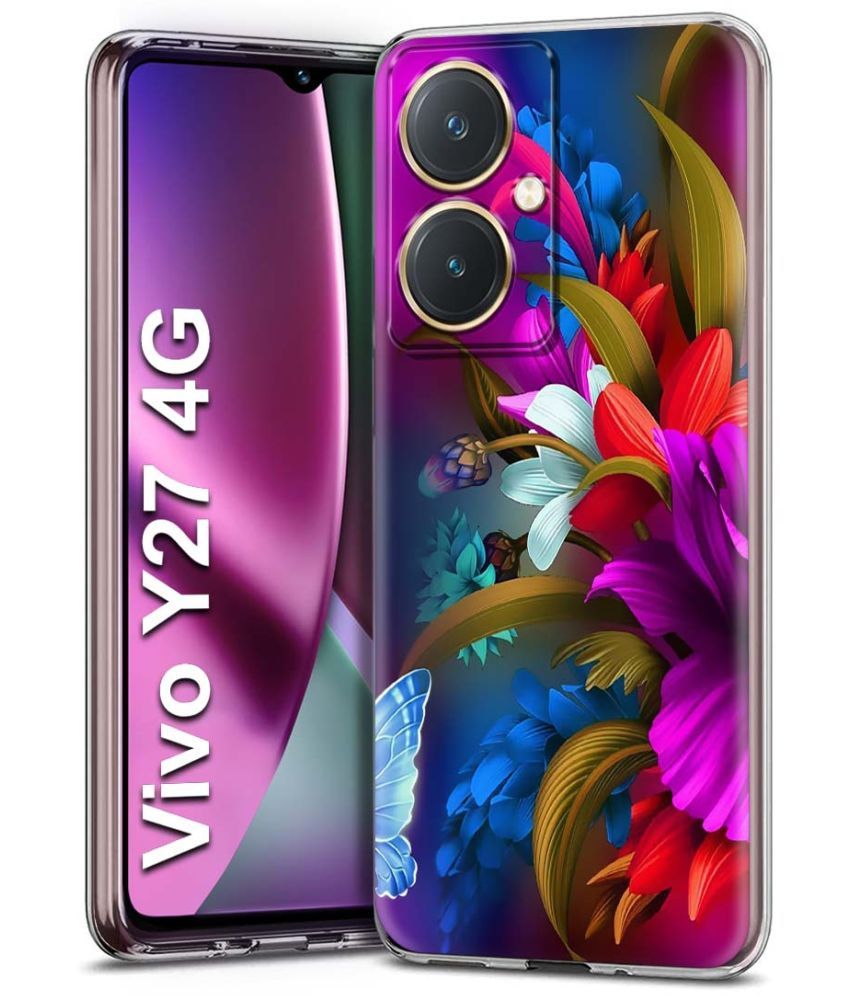     			Fashionury Multicolor Printed Back Cover Silicon Compatible For Vivo Y27 ( Pack of 1 )