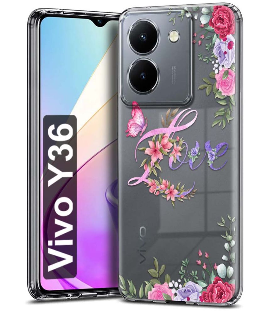     			Fashionury Multicolor Printed Back Cover Silicon Compatible For Vivo Y36 ( Pack of 1 )