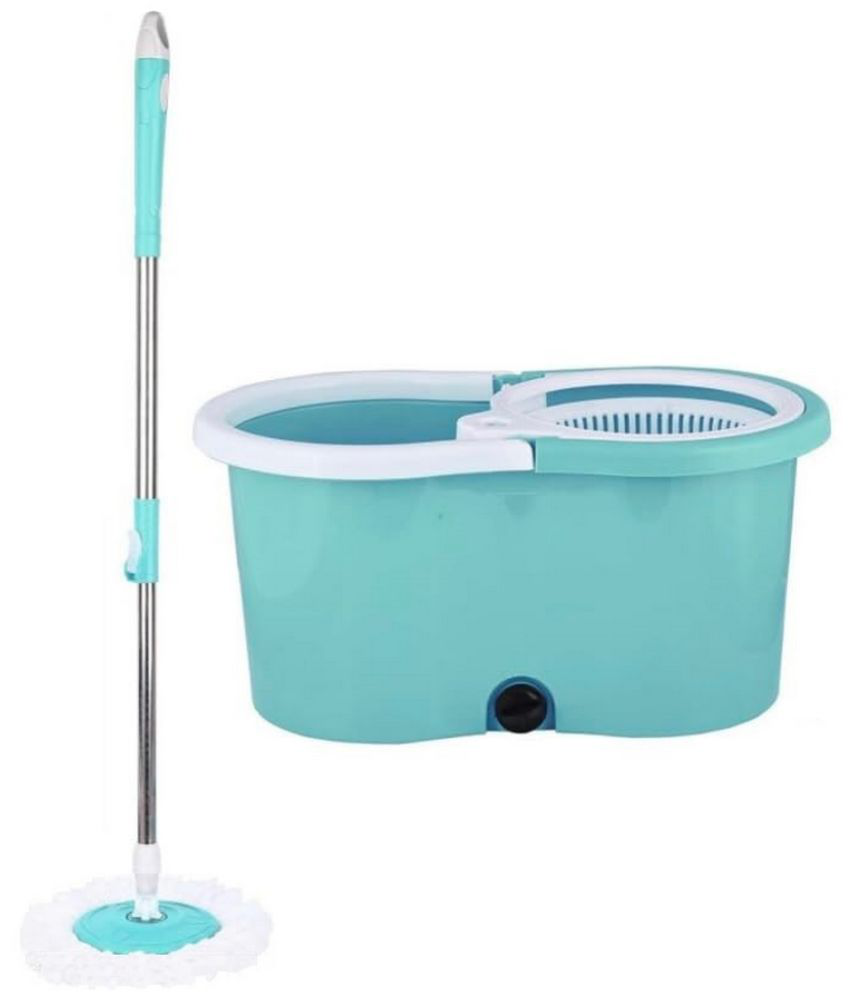     			Green Tales Double Bucket Mop ( Extendable Mop Handle with 360 Degree Movement )