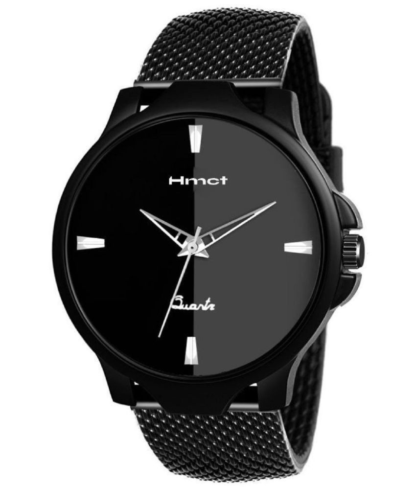    			HMCT Black Silicon Analog Men's Watch