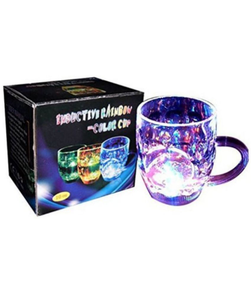     			Light Changing Fibre Glass Beer Mug with Disco Led for Gifting - 7 Colour Changing Liquid Lights - 295ML