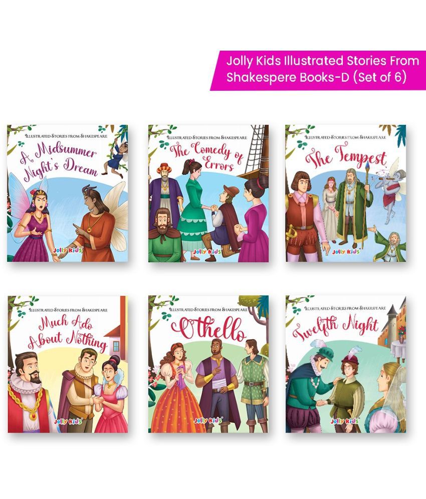     			Shakespeare for Young Minds: Jolly Kids' Illustrated Stories E Combo Set of 6 Ages 6-12 Years | A Midsummer Night's Dream, The Comedy of Errors, Much Ado About Nothing, Othello, The Tempest, Twelfth Night
