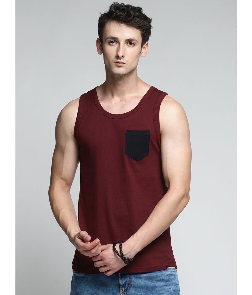     			Trends Tower Cotton Men's Vest ( Maroon )