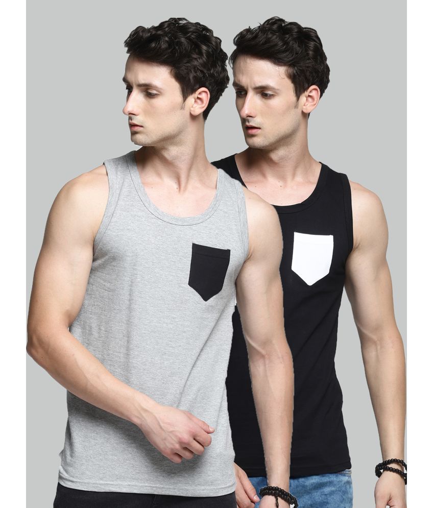     			Trends Tower Pack of 2 Cotton Men's Vest ( Multi )