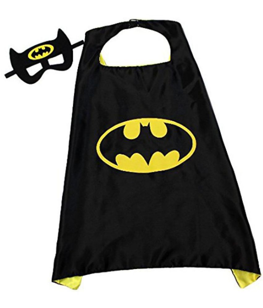     			Kaku Fancy Dresses Superhero Bat Robe for Kids/California Costume/Halloween Fancy Dress -Black, Free Size (3-8 Years), for Boys
