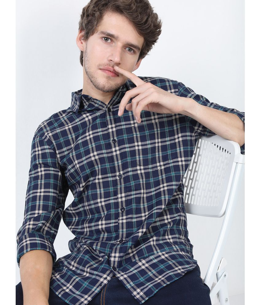     			Ketch Cotton Blend Regular Fit Checks Full Sleeves Men's Casual Shirt - Multicolor ( Pack of 1 )