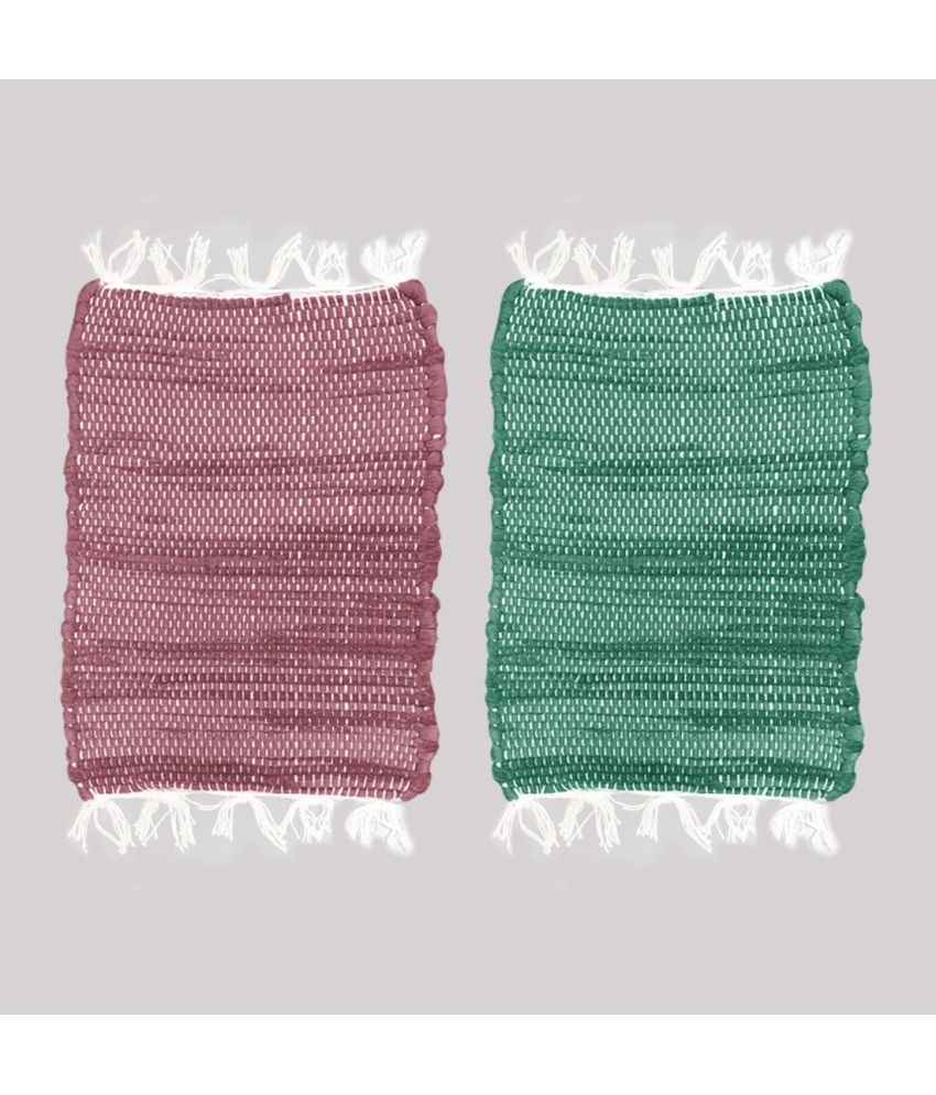     			Status - Regular Cotton Door Mat ( 45 X 35 cm ) Set of 2 - Multi