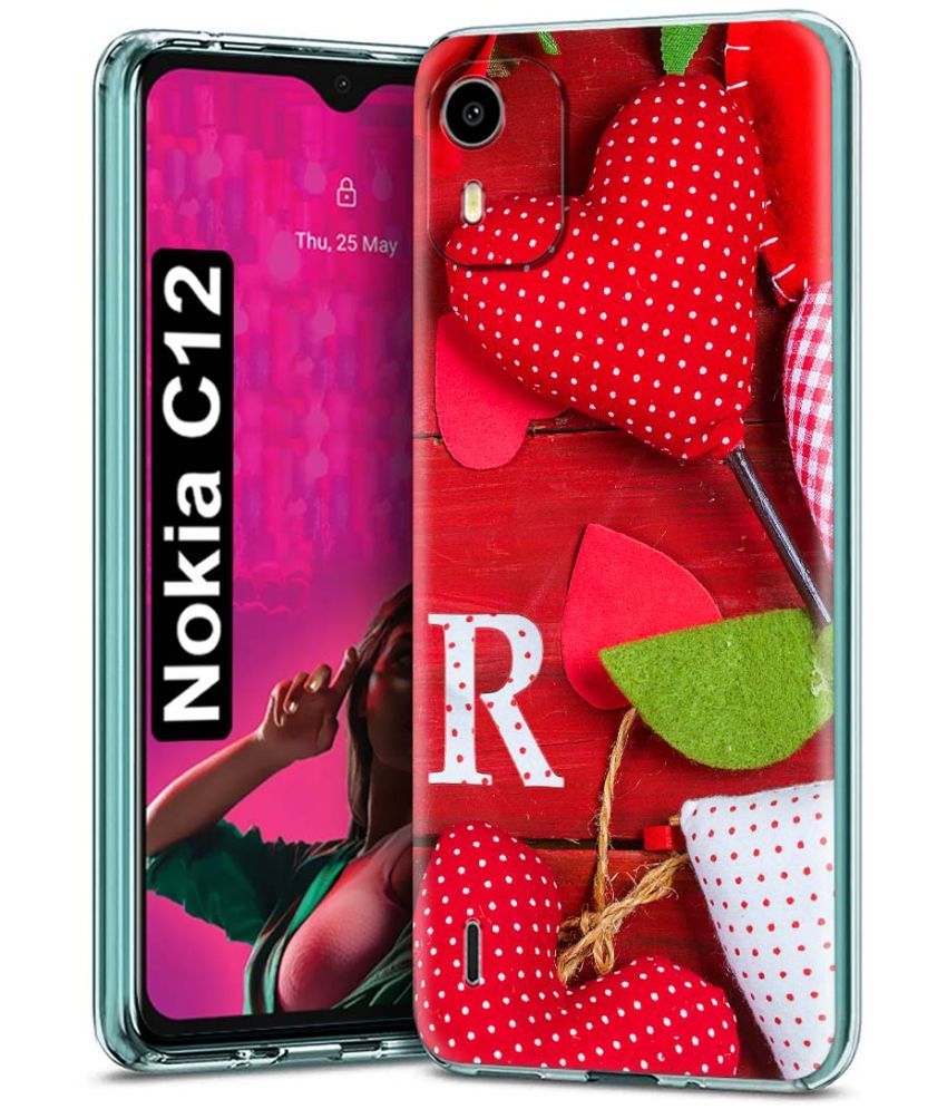     			Fashionury Multicolor Printed Back Cover Silicon Compatible For Nokia C12 ( Pack of 1 )