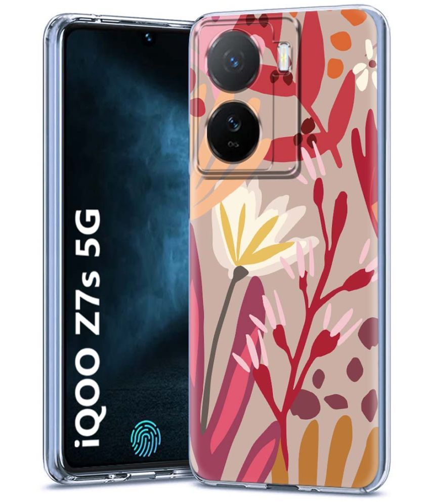     			Fashionury Multicolor Printed Back Cover Silicon Compatible For iQoo Z7s 5G ( Pack of 1 )