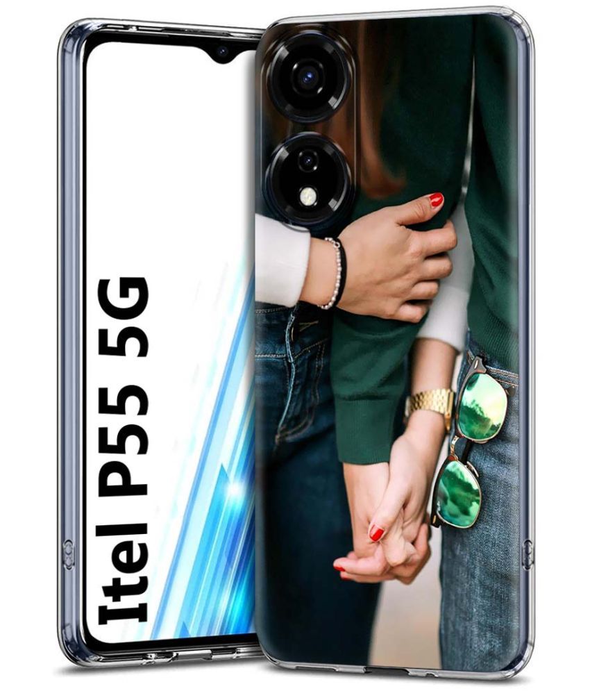     			Fashionury Multicolor Printed Back Cover Silicon Compatible For Itel P55 5G ( Pack of 1 )