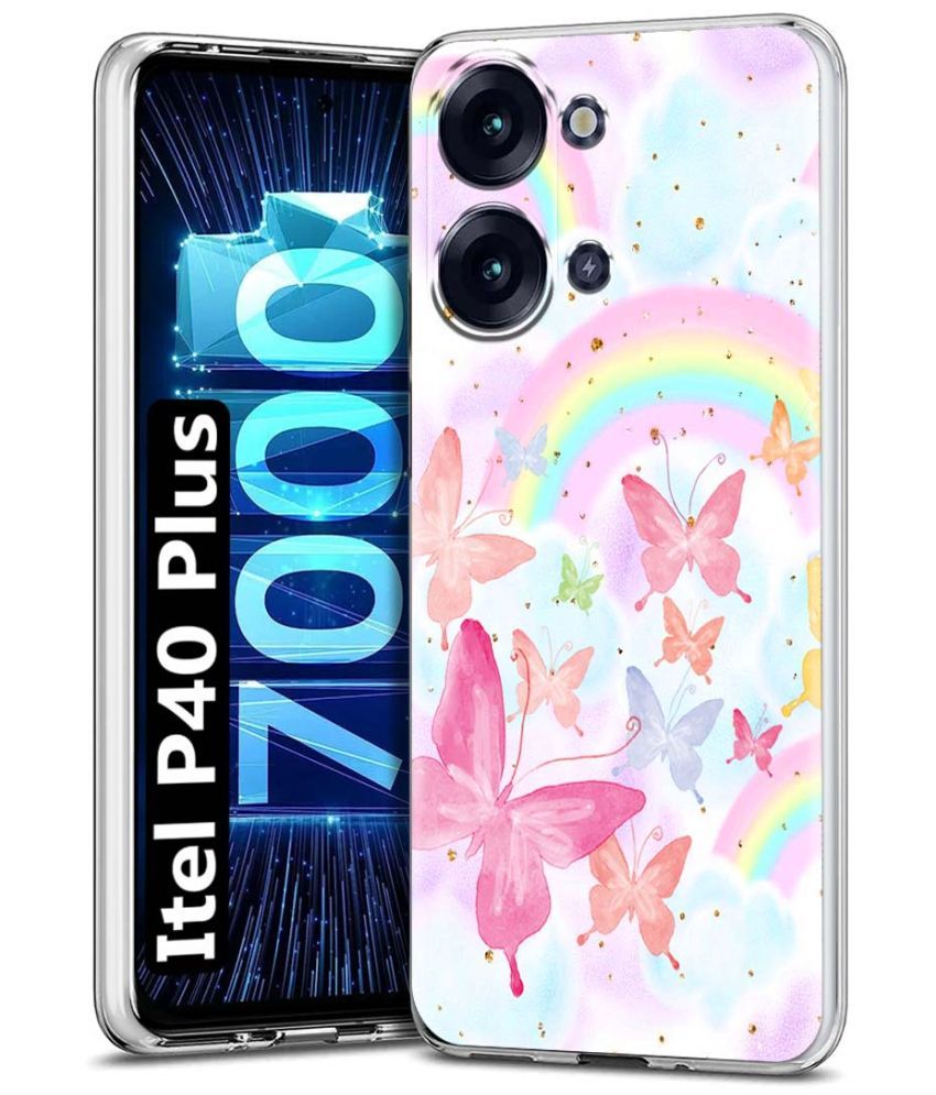     			Fashionury Multicolor Printed Back Cover Silicon Compatible For Itel P40 Plus ( Pack of 1 )