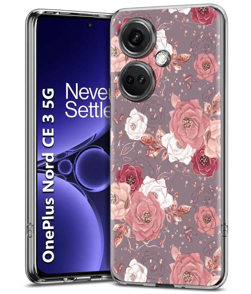     			Fashionury Multicolor Printed Back Cover Silicon Compatible For OnePlus Nord CE 3 5G ( Pack of 1 )