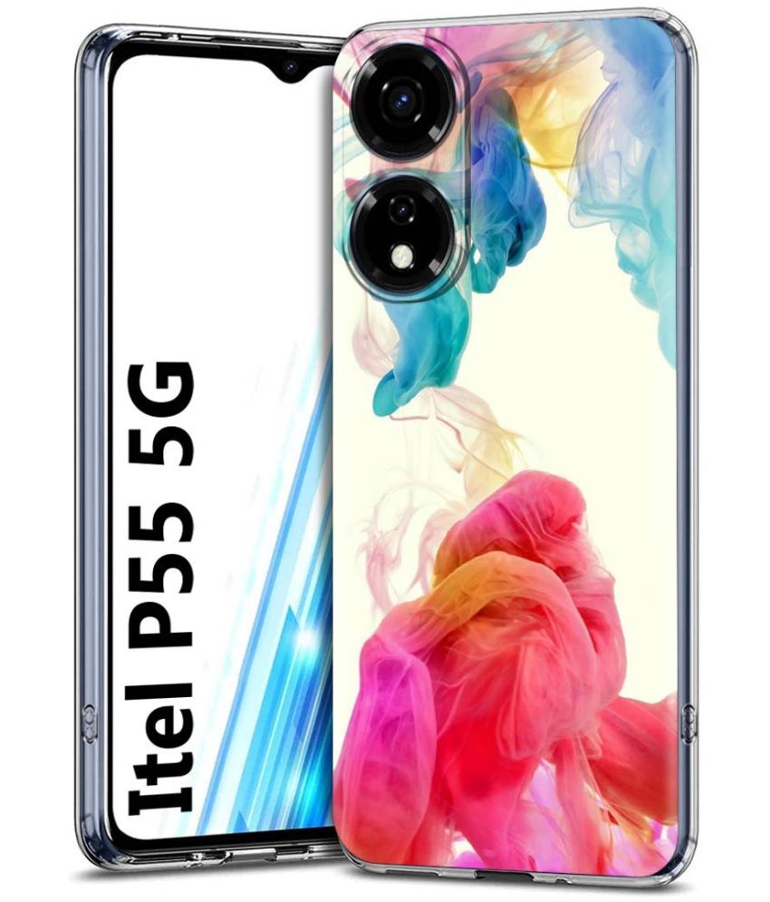     			Fashionury Multicolor Printed Back Cover Silicon Compatible For Itel P55 5G ( Pack of 1 )