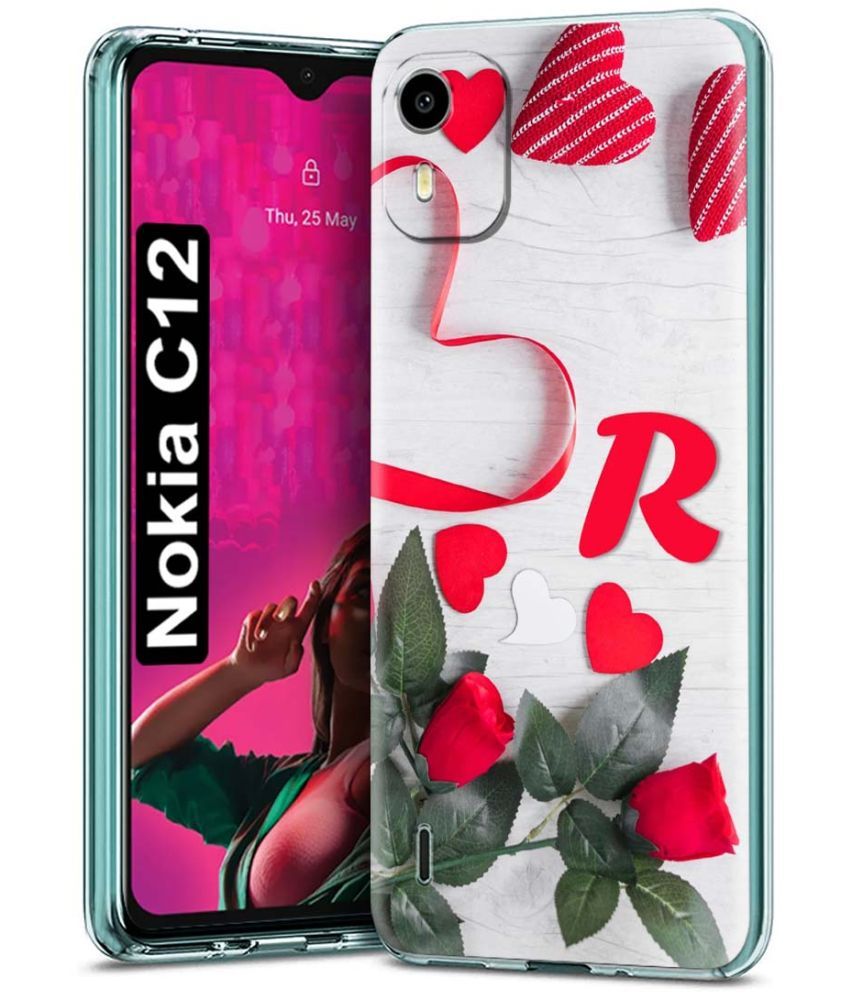     			Fashionury Multicolor Printed Back Cover Silicon Compatible For Nokia C12 ( Pack of 1 )