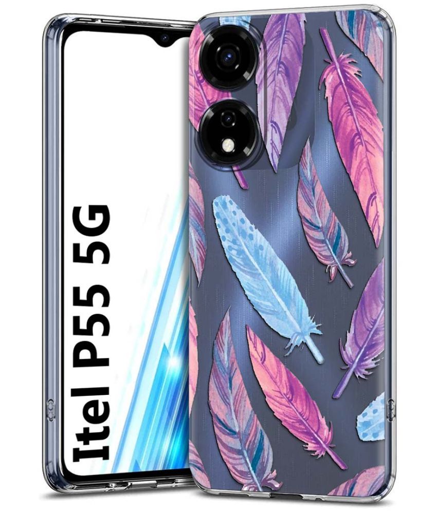     			Fashionury Multicolor Printed Back Cover Silicon Compatible For Itel P55 5G ( Pack of 1 )