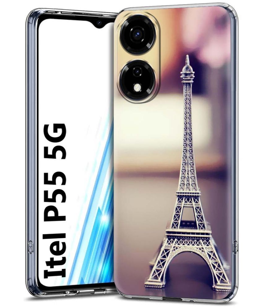     			Fashionury Multicolor Printed Back Cover Silicon Compatible For Itel P55 5G ( Pack of 1 )