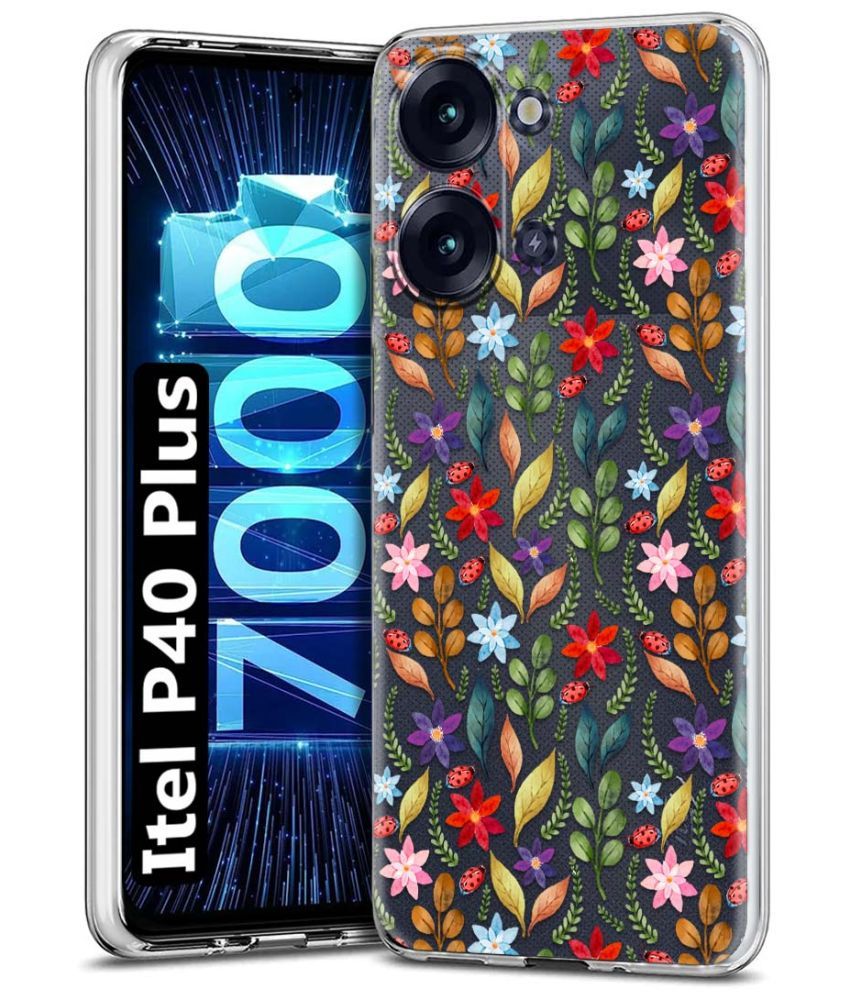     			Fashionury Multicolor Printed Back Cover Silicon Compatible For Itel P40 Plus ( Pack of 1 )