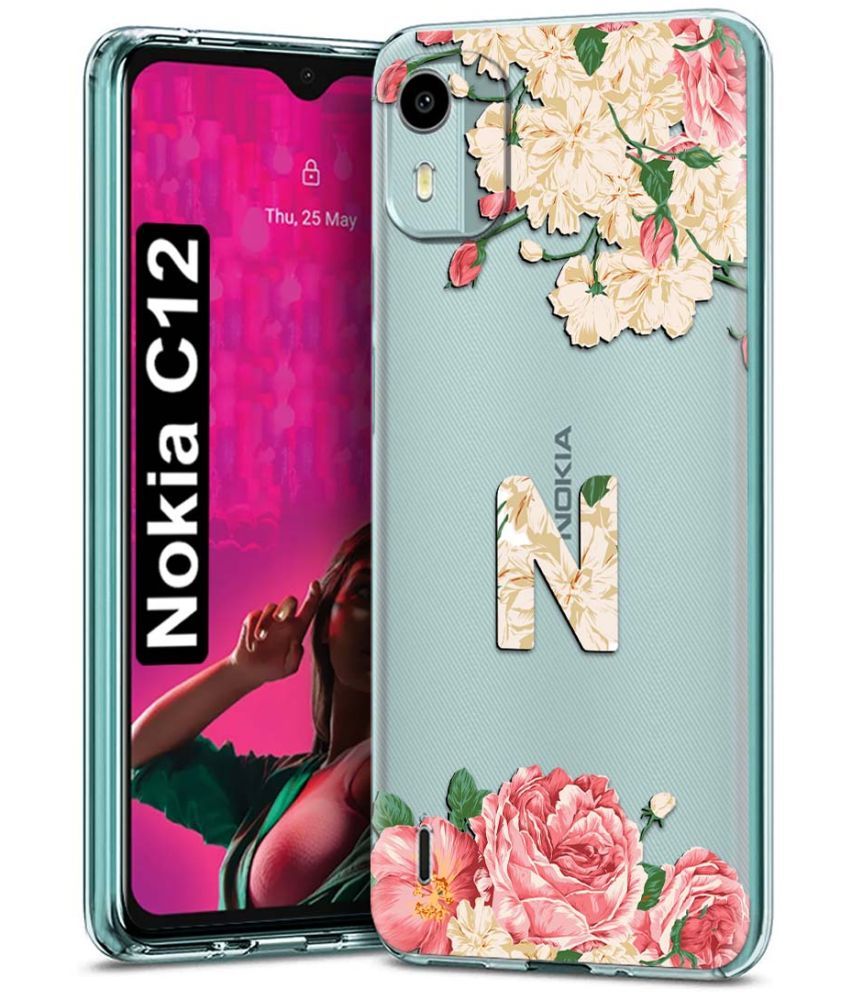     			Fashionury Multicolor Printed Back Cover Silicon Compatible For Nokia C12 ( Pack of 1 )