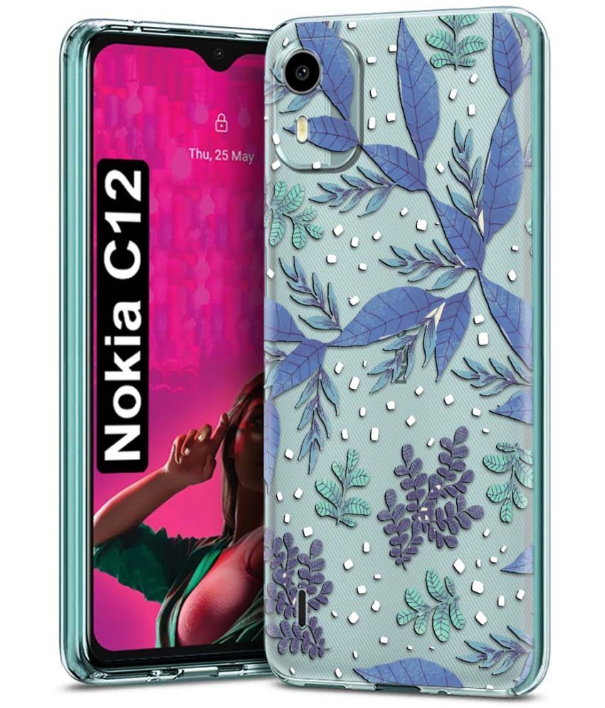     			Fashionury Multicolor Printed Back Cover Silicon Compatible For Nokia C12 ( Pack of 1 )